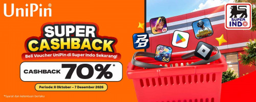 Sekarang Kamu Sudah Bisa Beli Voucher UniPin di Super Indo dan Top Up Game Hemat hingga 70%!